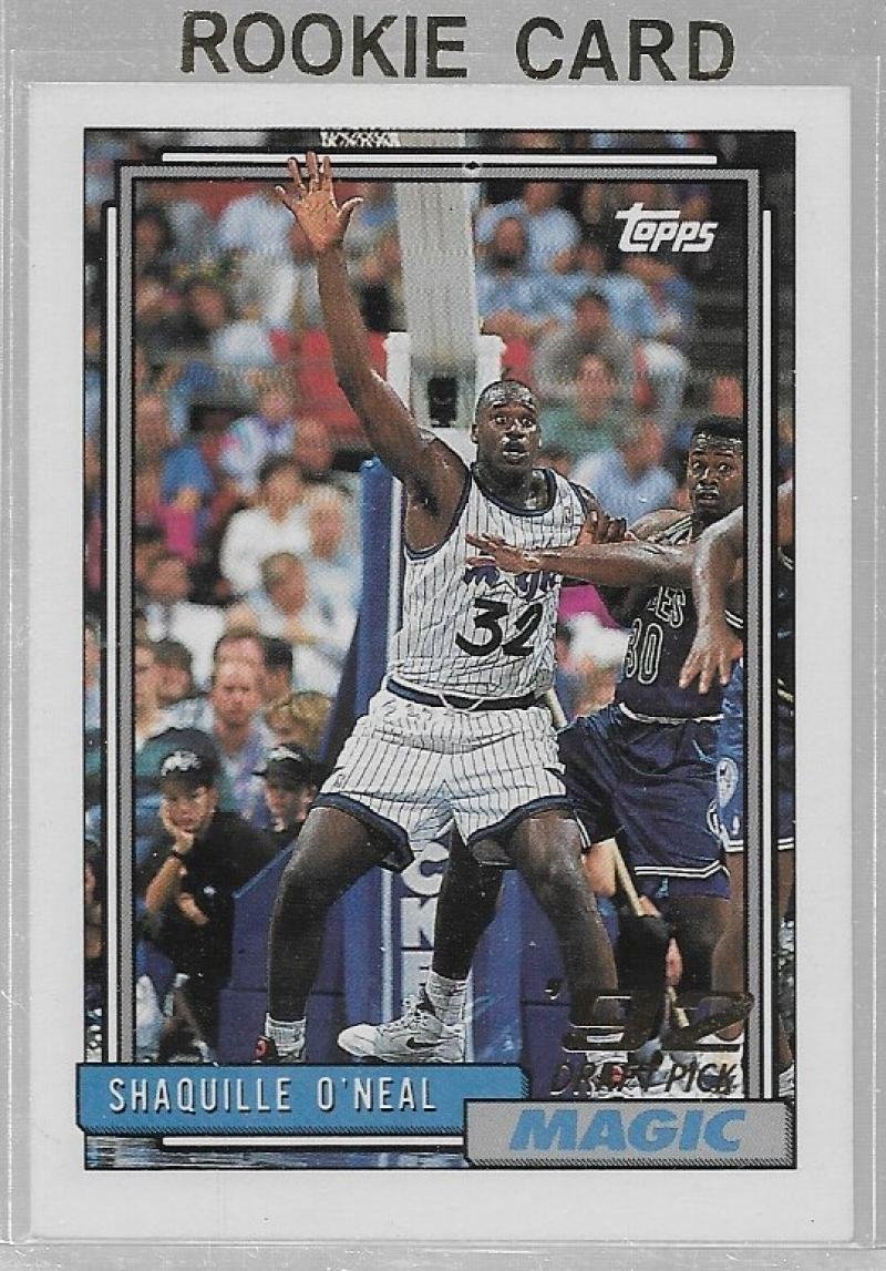 Amazon.com: 1992-93 Topps #362 Shaquille O'Neal NM-MT RC Rookie